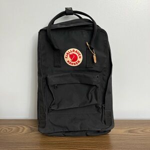 Fjallraven Kanken Backpack Laptop 15” • Black • Authentic Water Resistant